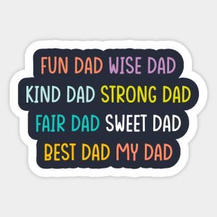 Fathers Day Quotes Sticker